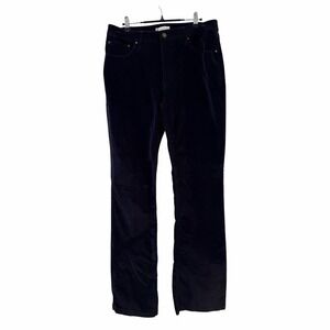 American Tall Mid Rise Mini Bootcut Corduroy Pants Womens 32x35 Navy Classic